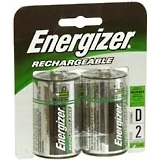 Energizer Rechargeable Batteries D 2-Pack - 2 EA