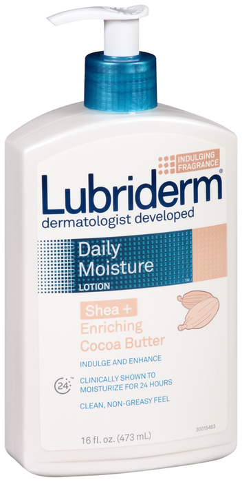 Lubriderm Lotion Skin Nourishing Shea and Cocoa Butters - 16 OZ