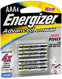 Energizer Advanced Lithium Batteries AAA4 - 4 EA