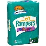 Pampers Baby-Dry Diapers Size 6 35 LBS and Over 6X18 Pack - 18 Each