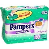 Pampers One-Ups Wipes Original - 160 EA