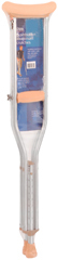 Carex Pushbutton Aluminum Crutches Youth A977-00 - 1 EA