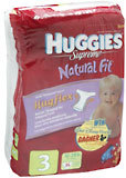 HUGGIES Supreme Diapers Unisex Step 3 16-28 LBS (4 Pack) 4X36 Pack - 36 Each
