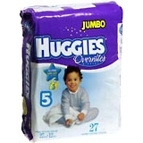 HUGGIES Overnites Diapers Step 5 Over 27 LBS 4X27 Pack - 27 EA