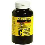 Nature's Blend Vitamin C 1000 mg Capsules With Citrus Bioflavonoids and Rose Hips - 90 CP