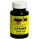 Nature's Blend Lysine 1000 mg Tablets - 50 TB