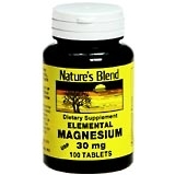 Nature's Blend Magnesium 30 mg Tablets - 100 TB