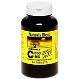 Nature's Blend Vitamin C 500 mg Chewable Tablets Sugar Free - 60 TB