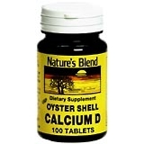 Nature's Blend Oyster Shell Calcium D Tablets - 100 TB