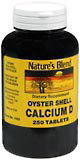 Nature's Blend Oyster Shell Calcium D Tablets  -  250 Tablets
