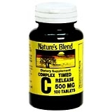Nature's Blend Vitamin C Complex 500 mg Tablets Timed Release - 100 TB