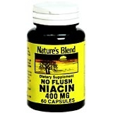 Nature's Blend Niacin 400 mg Capsules No Flush - 60 CP