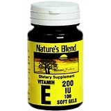 Nature's Blend Vitamin E 200 IU Soft Gels - 100 CP