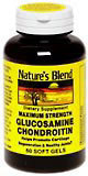 Nature's Blend Glucosamine Chondroitin Soft Gels Maximum Strength - 60 CP