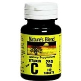 Nature's Blend Vitamin C 250 mg Tablets - 100 TB