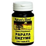 Nature's Blend Papaya Enzyme Tablets - 100 TB