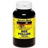 Nature's Blend Bee Pollen 580 mg Capsules - 100 CP