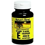 Nature's Blend Vitamin E 400 IU Soft Gels d-Alpha Tocopherol - 100 CP