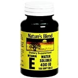 Nature's Blend Vitamin E 400 IU Soft Gels Water Soluble - 100 CP