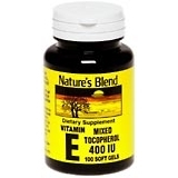 Nature's Blend Vitamin E 400 IU Softgels Mixed Tocopherol - 100 CP