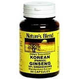 Nature's Blend Korean Ginseng Capsules - 60 CP