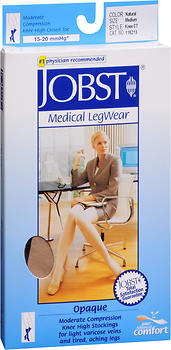 Jobst Medical LegWear Knee High Opaque Medium Silky Beige - 1 PR