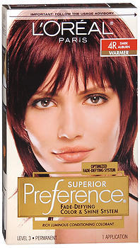 L'Oreal Preference - 4R Dark Auburn - 1 Each