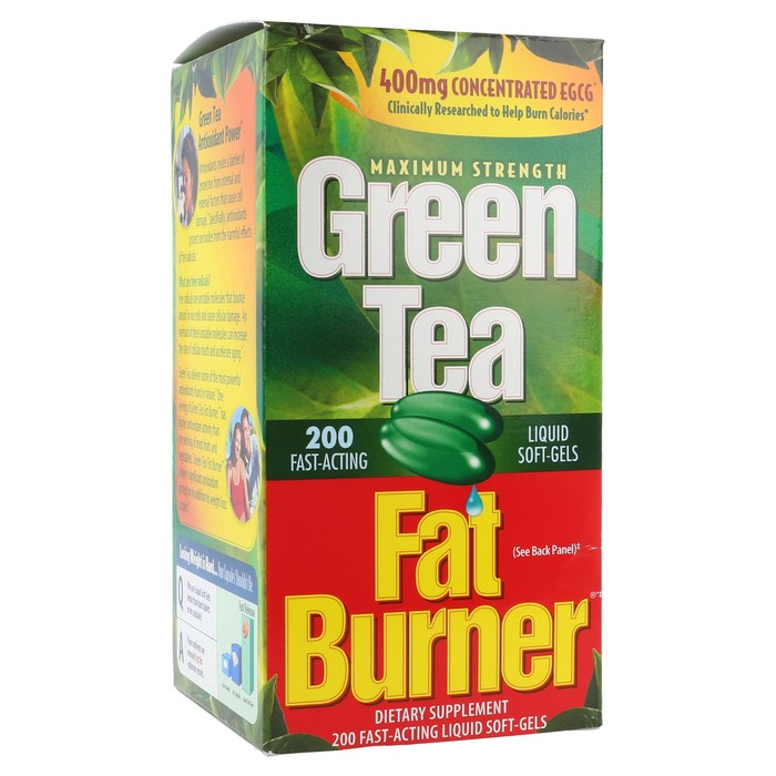 Green Tea Fat Burner, 30 Fast-Acting Liquid Soft-Gels