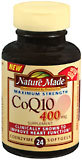 Nature Made CoQ10 400 mg Softgels  -  24 Caplets