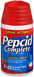 Pepcid Complete Chewable Tablets Berry Flavor  -  65 Tablets
