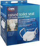 Carex Raised Toilet Seat With Handles and EZ Lock 8303-00  -  1 EA