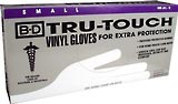 BD Vinyl Gloves, Small (Size 6.5 - 7)  - 50ea