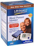 LifeSource One Step Plus Memory Blood Pressure Monitor Small Cuff UA-767PVS - 1 EA