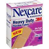 3M Nexcare Bandages Heavy Duty Flexible Fabric 1 Inch - 40 EA