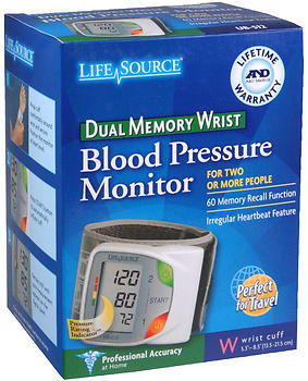 A&D LifeSource Digital Wrist Blood Pressure Monitor