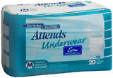 Attends Underwear Medium Extra Absorbency - 4  Pack x 20 EA