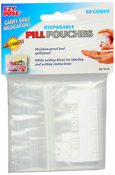 Ezy-Dose Pill Pouches - 50 EA