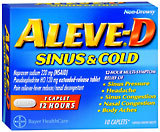 Aleve Cold and Sinus Caplets  -  10 Caplets
