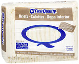 First Quality Briefs X-Large - 4 Pack x 16 EA