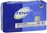 TENA Extra Protective Underwear Medium 34 - 44 Inches - 16 EA