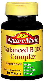 Nature Made Balanced B-100 Tablets Time-Release - 60 Tablets