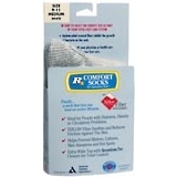 Rx Comfort Socks Size 9-11 Medium White - 1 PR