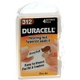 Duracell Hearing Aid Batteries EasyTab 4-Pack DA312N4 - 4 EA