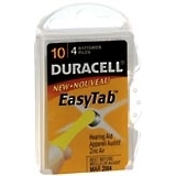 Duracell Hearing Aid Batteries EasyTab 4-Pack DA10N4 - 4 EA