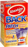 Absorbine Jr Back Pain Relief Patches  -  4 EA
