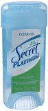 Secret Platinum Anti-Perspirant Deodorant Clear Gel Unscented  -  2.7 OZ