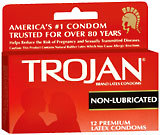 Trojan Condoms Non-Lubricated - 12 Each