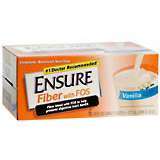 Ensure With Fiber 6-Pack 8-Ounce Cans Vanilla 4X6X8 Pack - 48 Ounces