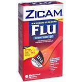 ZICAM Flu Medicated Spoons Nighttime Maximum Strength - 6 EA