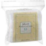 Johnson's Pure Cotton Squares  - 80ea